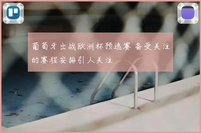 葡萄牙出战欧洲杯预选赛 备受关注的赛程安排引人关注